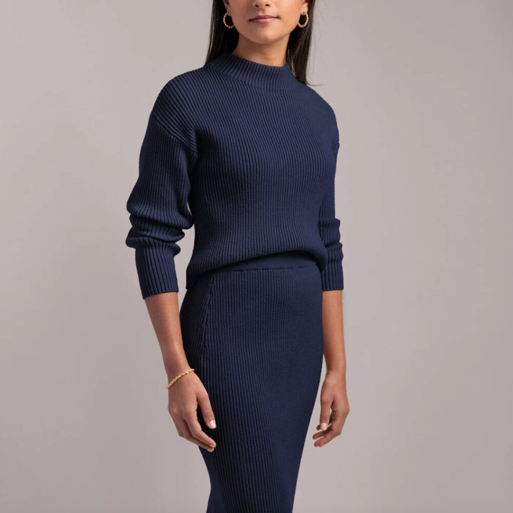 Edited Pieces Navy Sweater | SIze XS